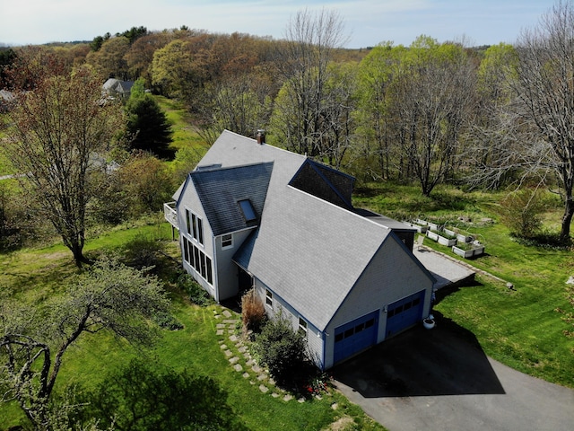 17 Westview Rd, Damariscotta, ME 04543 - aerial view of property and surrounding area featuring a forest
