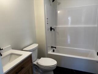 29 Sunnybrook Farm Rd, Bridgton, ME 04009 - bathroom featuring toilet, vanity, and shower / bathtub combination