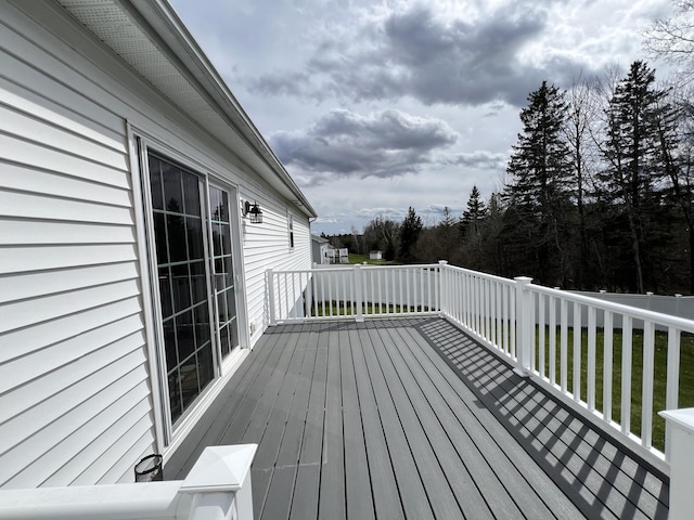 56 Solar Dr, Caribou, ME 04736 - view of wooden terrace