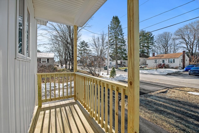 32 Jackson St, Portland, ME 04103 - deck featuring a porch and a residential view