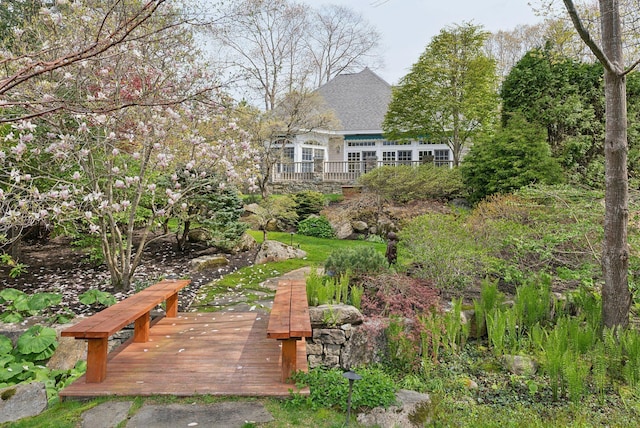 11 Clubhouse Dr, Kennebunk, ME 04043 - view of yard with a wooden deck