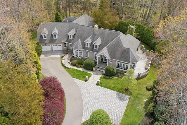 11 Clubhouse Dr, Kennebunk, ME 04043 - view from above of property featuring a forest