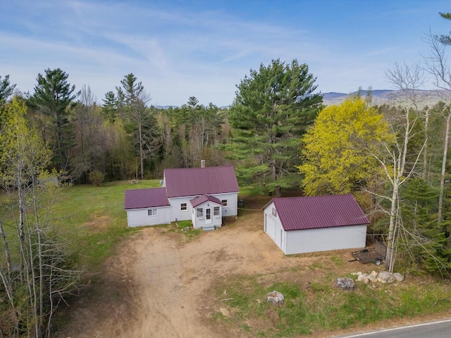 283 School St, Weld, ME 04285 - aerial view of property and surrounding area with a forest