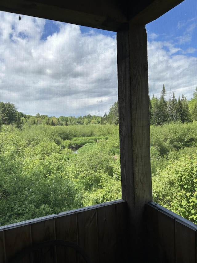 27 Trestle Rd, Medford, ME 04463 - view of yard with a wooded view
