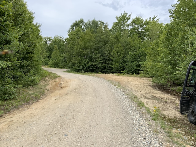 509 Blackberry Ln, Rumford, ME 04276 - view of dirt / gravel road with a wooded view