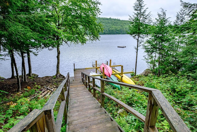 134 Valhalla Ln, Norway, ME 04268 - dock area featuring a water view