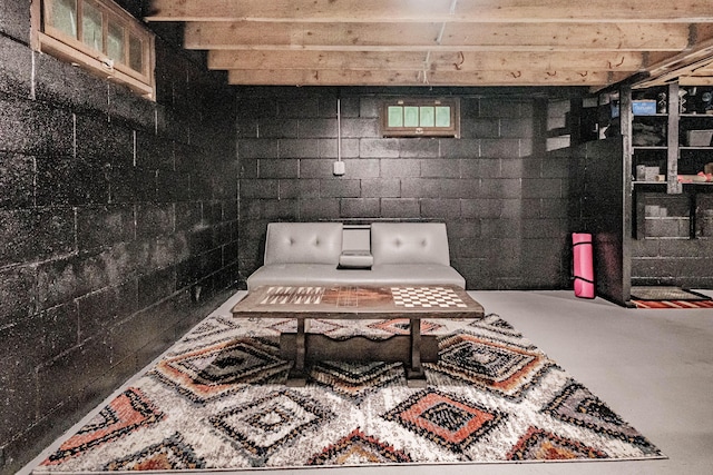 134 Valhalla Ln, Norway, ME 04268 - basement featuring concrete block wall