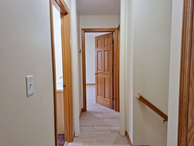20 Brandywine Cir, Auburn, ME 04210 - corridor with an upstairs landing and light wood-type flooring