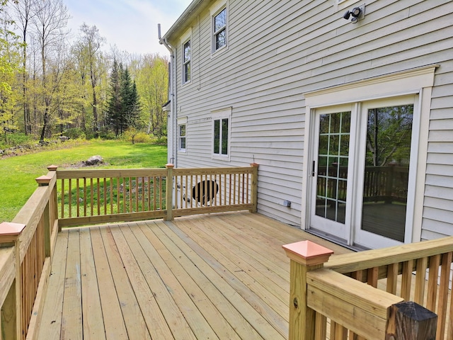20 Brandywine Cir, Auburn, ME 04210 - wooden terrace featuring a yard
