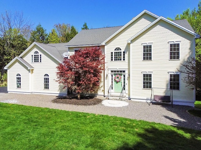 22 Lindas Way, Manchester, ME 04351 - back of house featuring a yard and roof with shingles