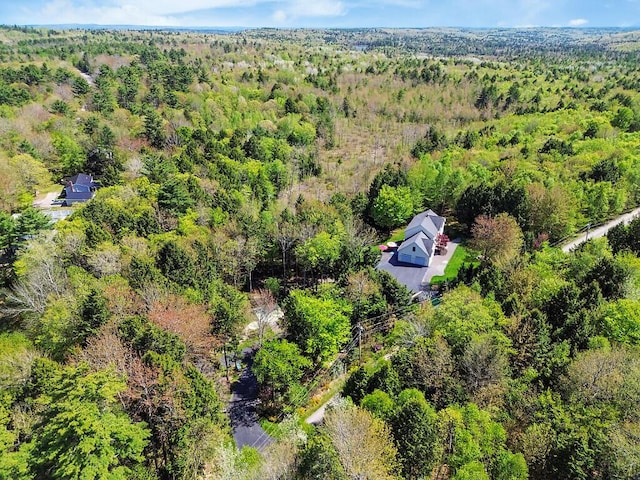 22 Lindas Way, Manchester, ME 04351 - aerial view of property and surrounding area featuring a forest