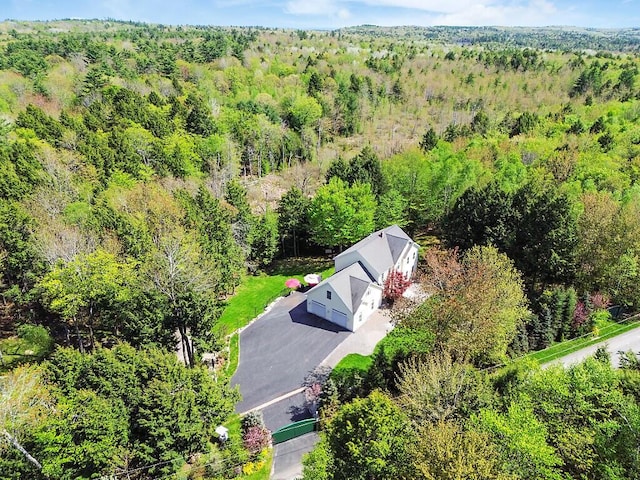 22 Lindas Way, Manchester, ME 04351 - aerial view of property and surrounding area featuring a forest