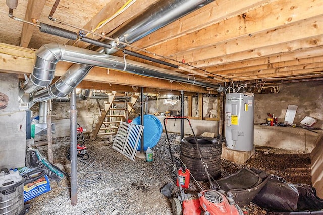 66 Beechwood St, Thomaston, ME 04861 - unfinished below grade area with water heater