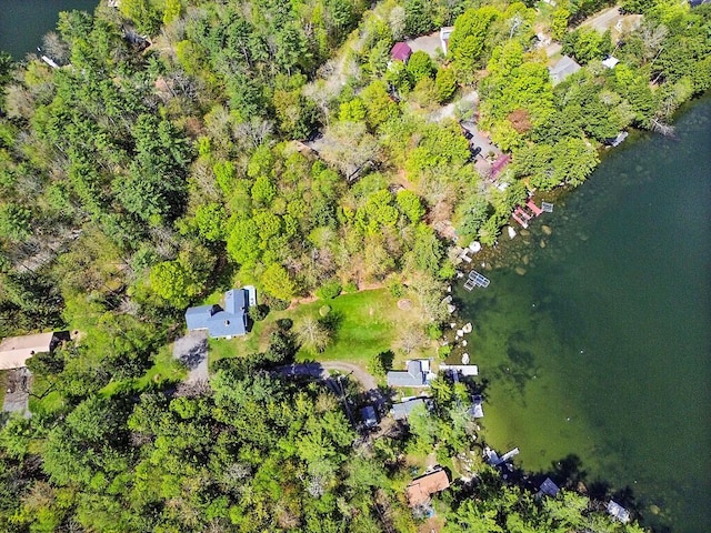 66 Brickett Point Ests, Oakland, ME 04963 - aerial view of a large body of water
