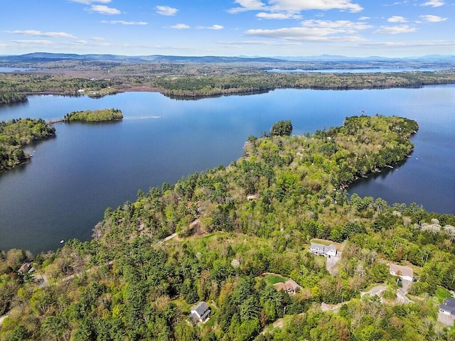 66 Brickett Point Ests, Oakland, ME 04963 - aerial view of a nearby body of water and a forest