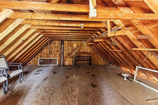 66 Brickett Point Ests, Oakland, ME 04963 - view of unfinished attic