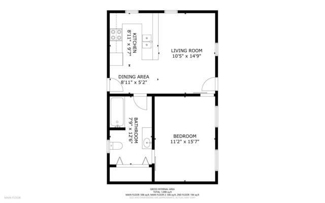 194 Birch Ln, Unity, ME 04988 - property floor plan