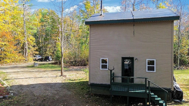 194 Birch Ln, Unity, ME 04988 - view of outbuilding with a view of trees