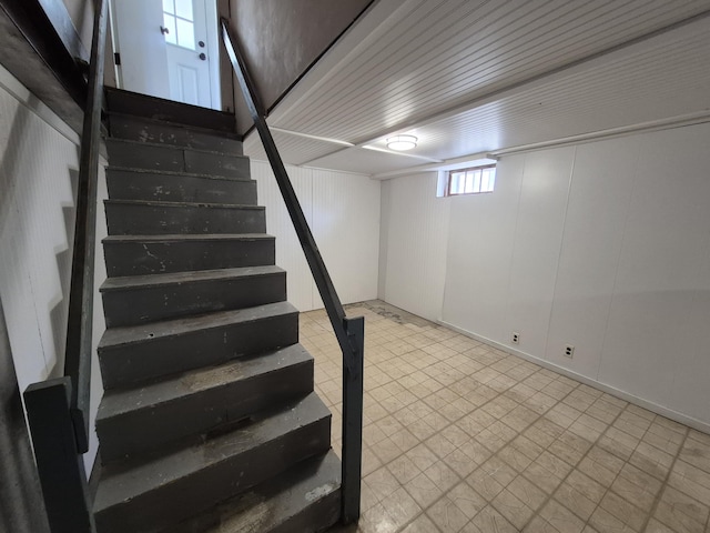 view of stairway