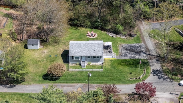 view from above of property