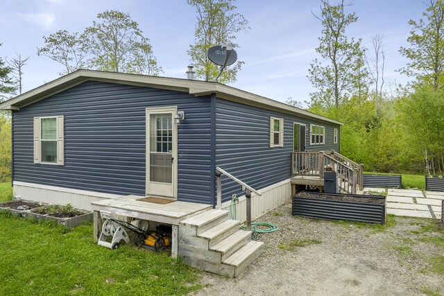 70 Lions Ridge Dr, Alna, ME 04535 - view of rear view of property