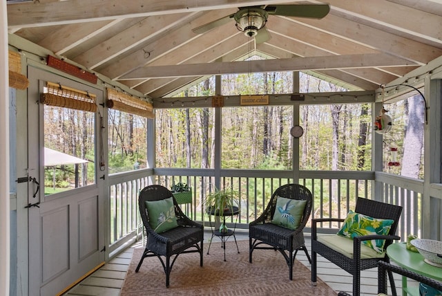 989 Littlefield Rd, Wells, ME 04090 - sunroom / solarium with ceiling fan