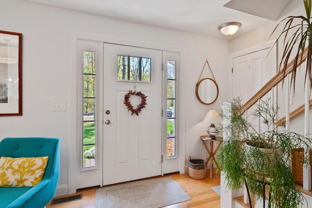 989 Littlefield Rd, Wells, ME 04090 - entryway featuring healthy amount of natural light and wood finished floors