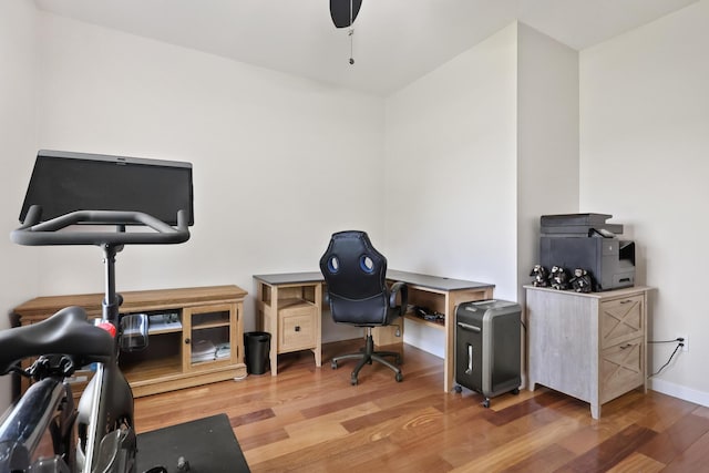 585 Charleston Rd, Charleston, ME 04422 - home office featuring wood finished floors and baseboards