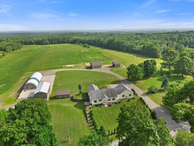585 Charleston Rd, Charleston, ME 04422 - overview of rural landscape featuring a heavily wooded area