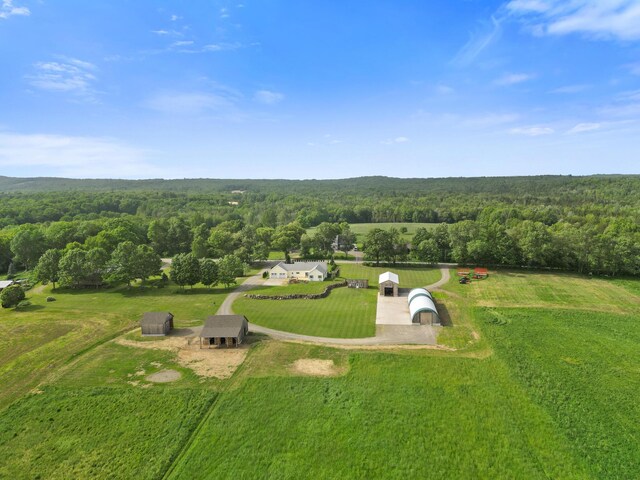 585 Charleston Rd, Charleston, ME 04422 - aerial view of property and surrounding area with a heavily wooded area