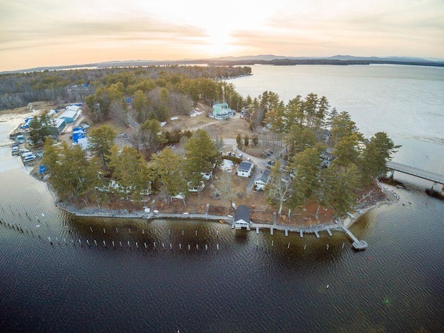 view of property location with a large body of water