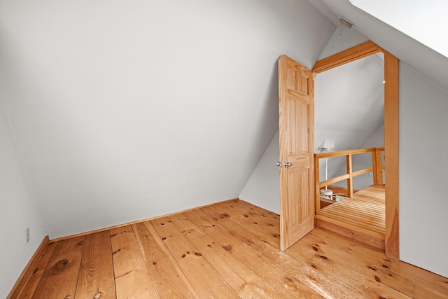 832 Main Rd, Islesboro, ME 04848 - additional living space featuring vaulted ceiling and hardwood / wood-style flooring
