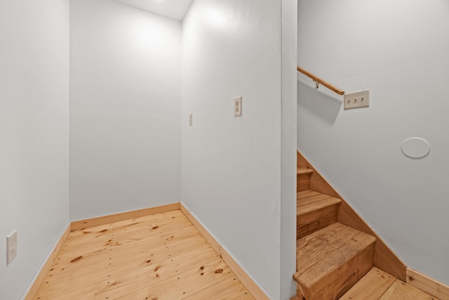 832 Main Rd, Islesboro, ME 04848 - stairs with wood finished floors and baseboards