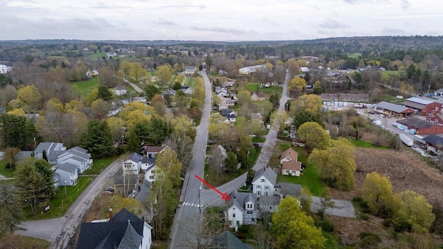 41 Church St, Damariscotta, ME 04543 - aerial view of property's location with nearby suburban area