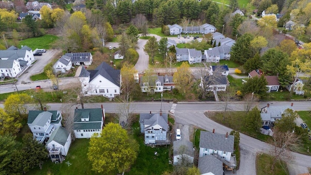 41 Church St, Damariscotta, ME 04543 - aerial overview of property's location featuring nearby suburban area