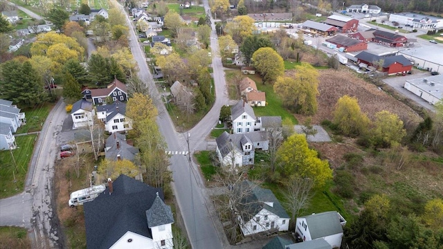 41 Church St, Damariscotta, ME 04543 - aerial overview of property's location with nearby suburban area