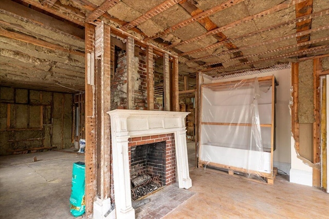 41 Church St, Damariscotta, ME 04543 - unfurnished living room with a fireplace