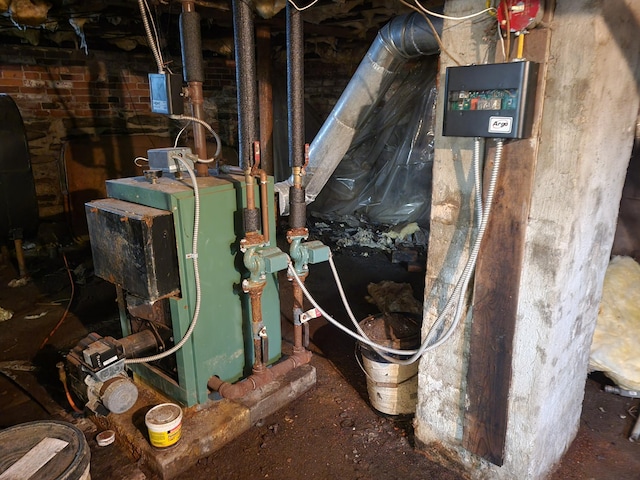 utilities with a heating unit and heating fuel