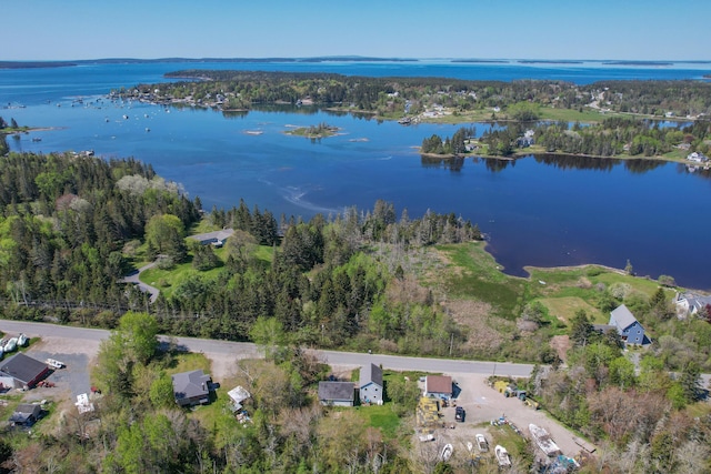 26 Flat Iron Rd, Tremont, ME 04653 - aerial overview of property's location featuring a nearby body of water