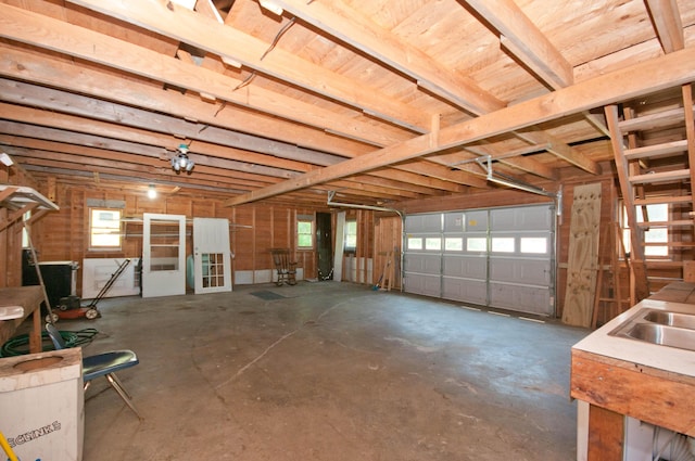 26 Flat Iron Rd, Tremont, ME 04653 - garage with a sink