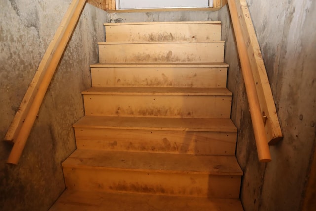 view of stairs