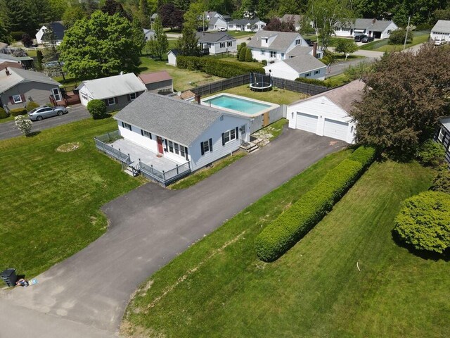 36 Lorraine Ave, Brewer, ME 04412 - aerial view of residential area with a pool
