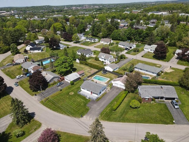 36 Lorraine Ave, Brewer, ME 04412 - aerial view of property's location featuring a pool area and nearby suburban area