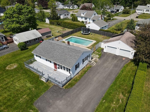 36 Lorraine Ave, Brewer, ME 04412 - aerial view of residential area with a pool area