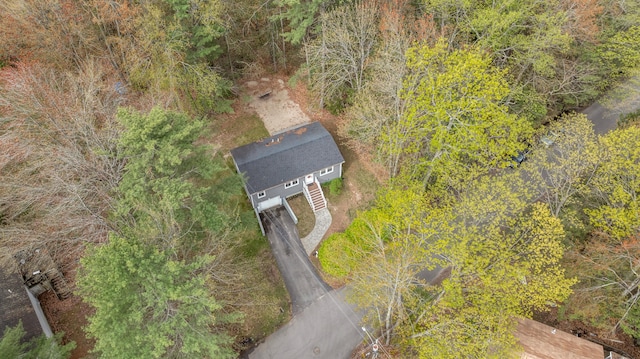view from above of property