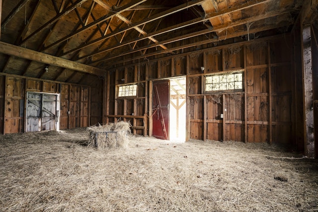 526 Range Rd, Dover-Foxcroft, ME 04426 - miscellaneous room with lofted ceiling
