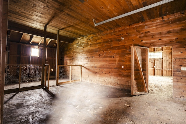 526 Range Rd, Dover-Foxcroft, ME 04426 - miscellaneous room featuring plenty of natural light and wooden walls