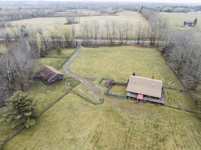 526 Range Rd, Dover-Foxcroft, ME 04426 - aerial view of sparsely populated area with a pastoral area