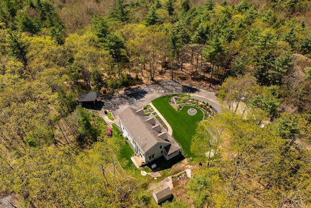 8 Silver Ridge Dr, York, ME 03909 - aerial view of property and surrounding area featuring a forest