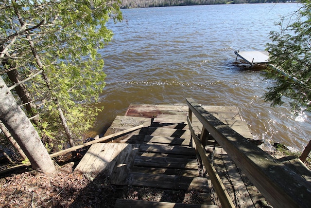 120 S Shore Dr, Rangeley Plt, ME 04970 - dock area featuring a water view